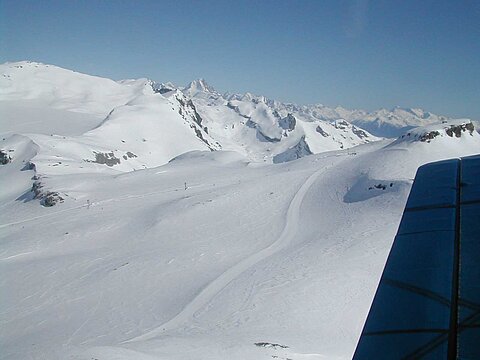 Skigebiet im Lötschental.