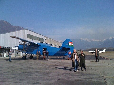 Ankunft in Locarno.