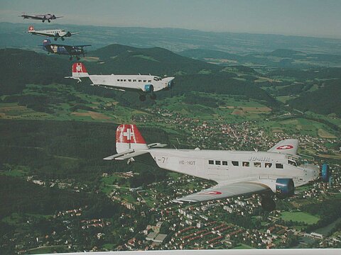 Formation Catena über Olten.