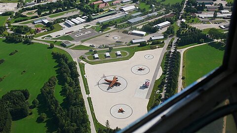 Militärische Übungsplatz in der Gegend von Tuttlingen.