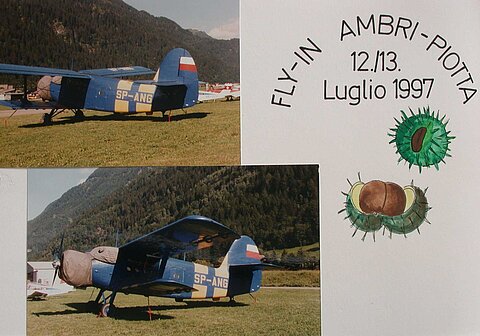 1. Flugtag der SP-ANG in der Schweiz, Ambri 12./13.Juni 1997