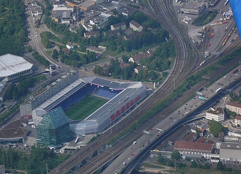 Das Fusballstadion des FCB.