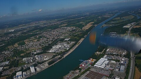 Wieder zurück entlang dem Rhein.