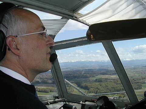 Unser Pilot Ueli.