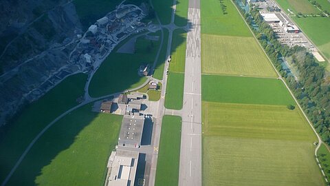 Flugplatz Mollis.