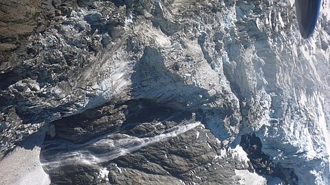 Wasserfall im Grindelwaldgletscher.