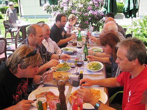 Beim üblichen Risottoessen.