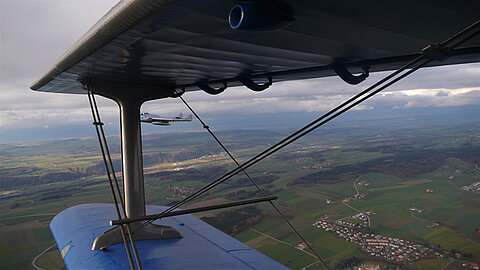 Blick vom Copiloten.