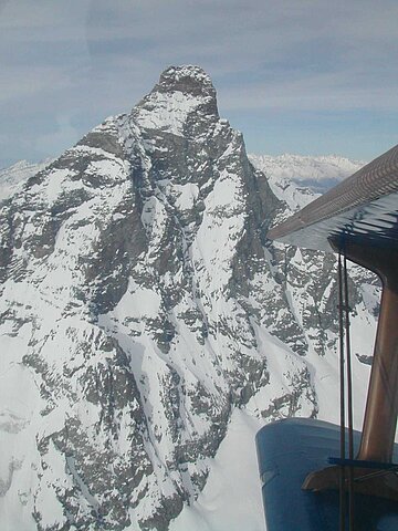 Bilder für die Firma Sennheiser werden um das Matterhorn gemacht.
