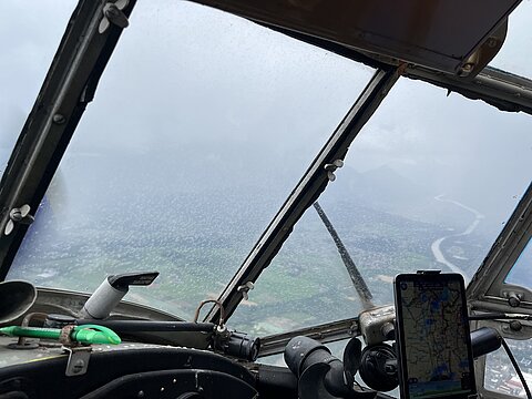 Regengüsse bei Rosenheim.