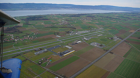 Aus der Sicht des Piloten.