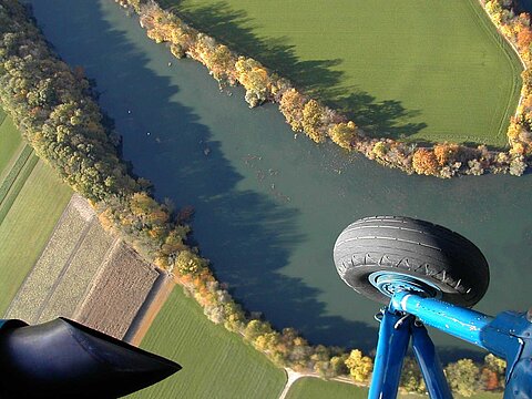 Ein etwas ungewohnter Blick aus dem Cockpit.