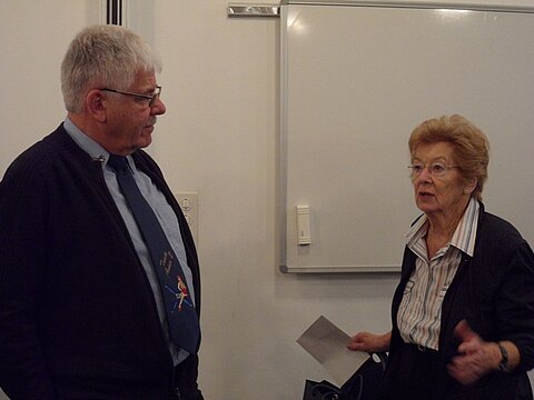 Mitglieder der ersten Stunde, Alex Bugmann und Therese Dubler.