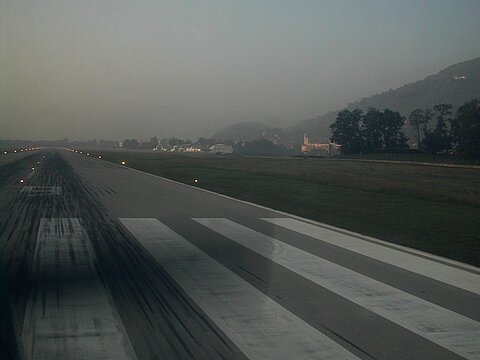 Start nach Venedig.