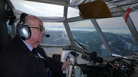 Unser Pilot Hansruedi Dubler.