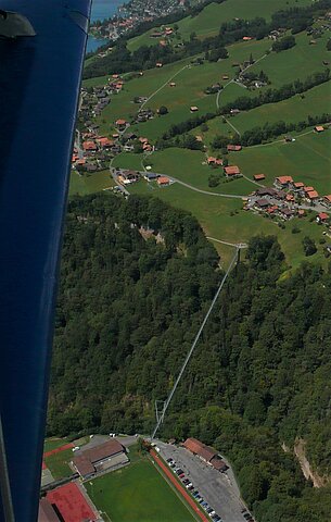 Hängebrücke.