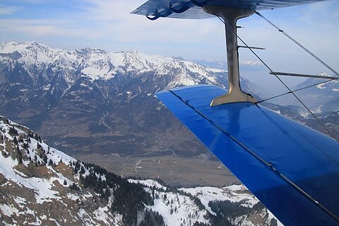 Unten Flugplatz Meiringen.