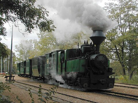 Besichtigung einer Museumsbahn.