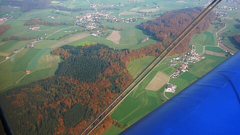 Herbststimmung auf dem Rückflug nach Grenchen.