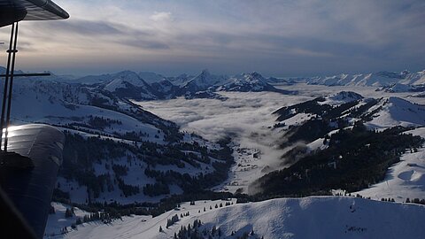 Blick in Richtung Gstaad.
