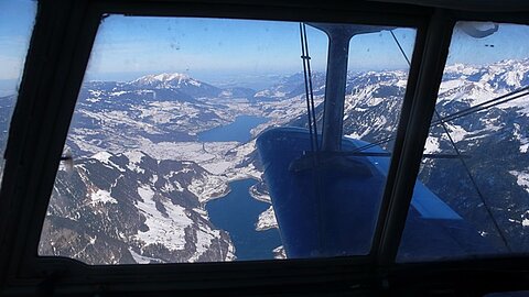Lungernsee und Sarnersee im Hintergrund der Pilatus.