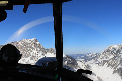 Im Anflug in das Gastlosental.