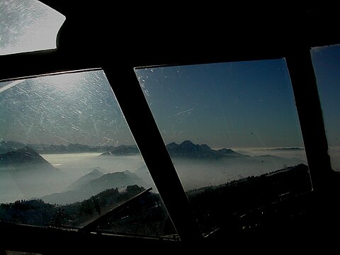 Links Stanserhorn und vorne Pilatus.