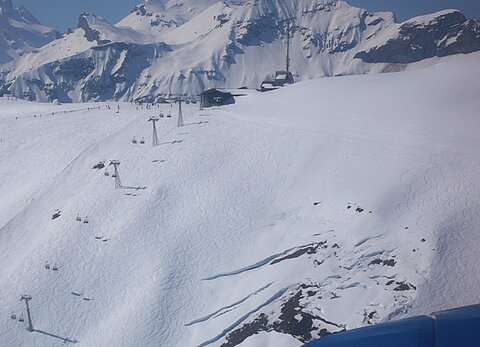 Skigebiet am Männlichen.