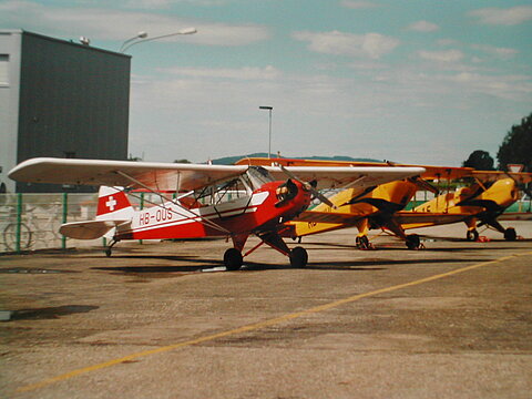 Die Flugzeuge Piper und zwei Bücker konnten die Vereinsmitglieder benutzen.