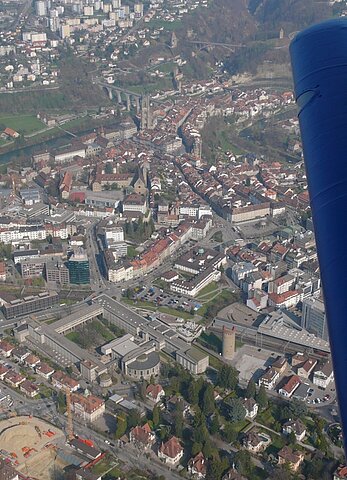 Altstadt von Fribourg.