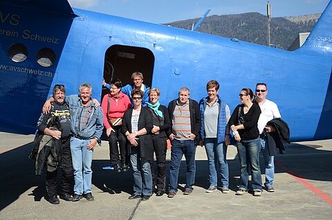 Bekantenanlass mit einen Antonov-Flug 12.4.2015