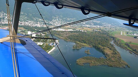 Nach dem Start in Locarno.