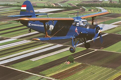 Formationsflug an der Aero Friederichshafen.