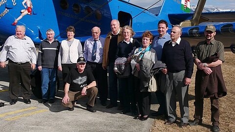 Gruppenbild vor dem Rückflug.