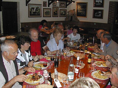 Gemeinsames Abendessen.