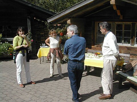 Apéro im Hotel Hornberg.