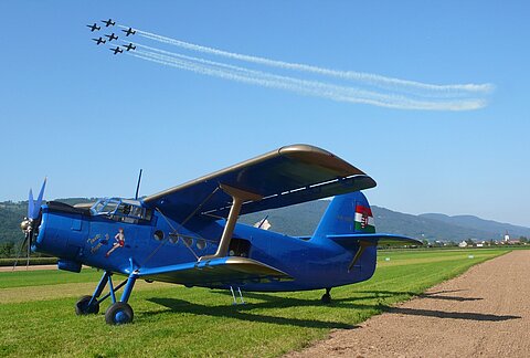 Höhepunkt am Sonntag, Breitling Jet-Team mit Let39.