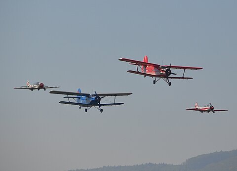 Der zweite Überflug.