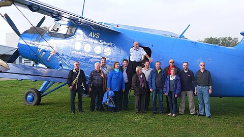 Vor dem Rückflug noch ein Gruppenfoto.