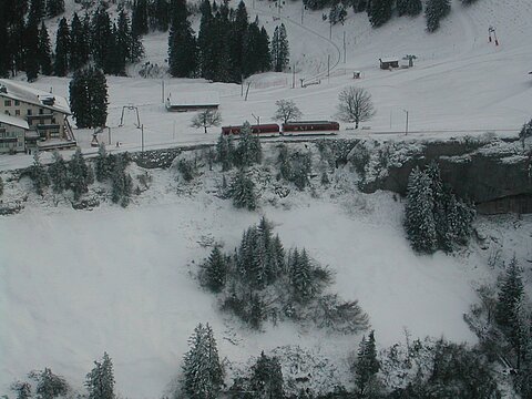 Zahnradbahn auf die Rigi.