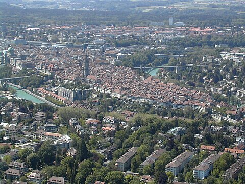 Startkurve vor der Altstadt in Bern.