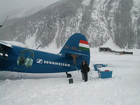 Viel Vorbereitungen für den Flug im Winter.