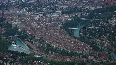 Zurüch über die Stadt Bern.