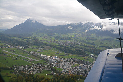 Anflug auf Kägiswil.