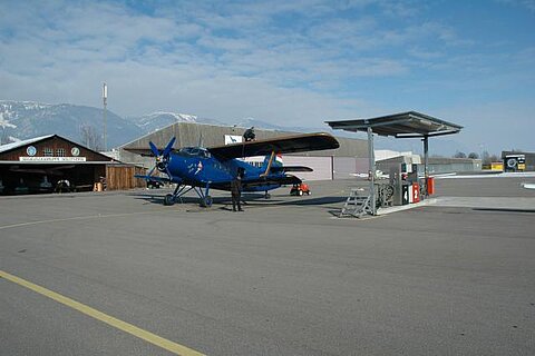Flugvorbereitung.