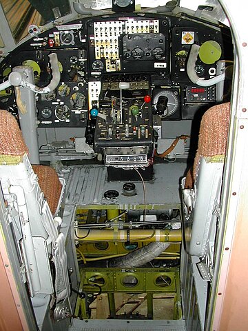Inspektion im Cockpit.