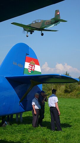 Pilatus P-3 im Anflug.