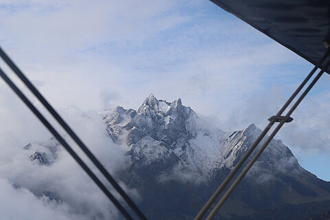 Pilatus mit dem ersten Schnee.