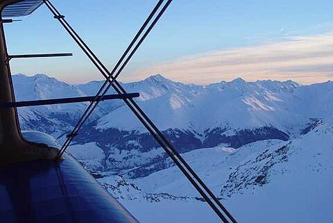 Auf dem Rückflug nach Grenchen.
