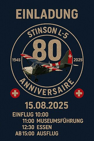 Signet 80 Jahre Stinson A-96